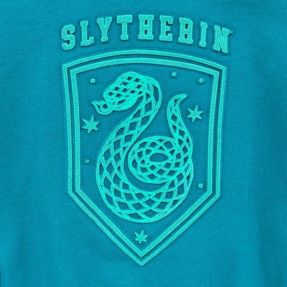MAD Engine Harry Potter Wizarding World NWT Teal Slytherin Hoodie, Small (6) - Picture 4 of 16